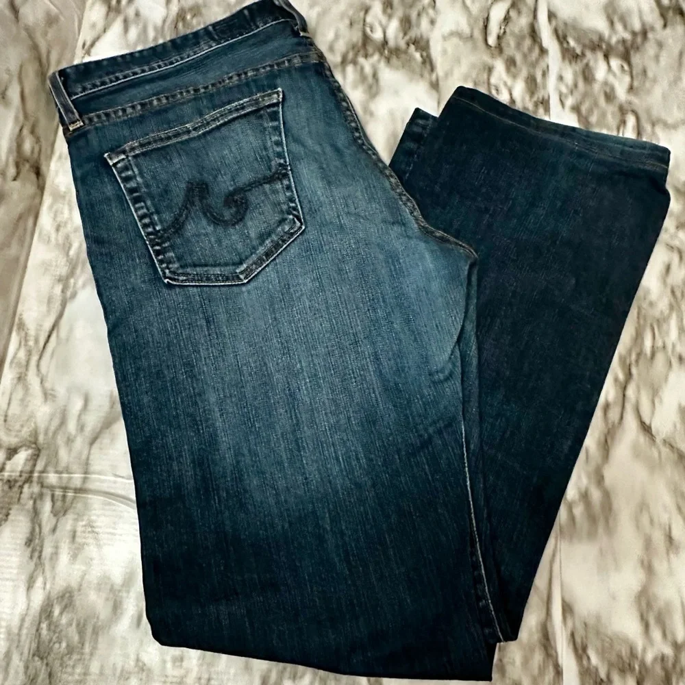 AG Adriano Goldschmied Indigo Relaxed Fit Jeans The Protégés Straight Western